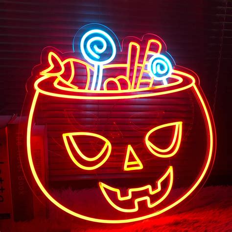 Halloween Candy Pumpkin Neon Sign | Liuyang Lamps