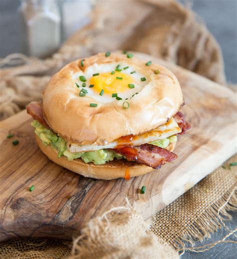 Egg in a Hole Breakfast Bagel | Don't Go Bacon My Heart