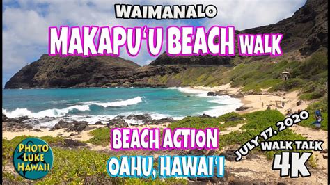 Makapuu Beach Walk July 17, 2020 Makapuʻu Beach Action Hawaii Bodyboarding - YouTube