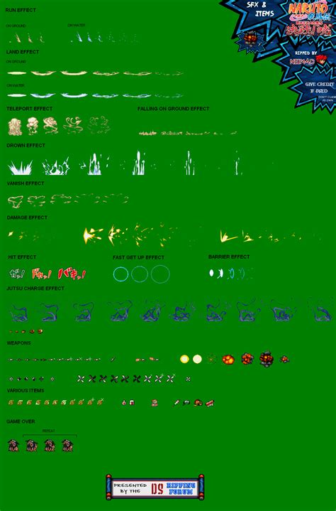 Naruto Shippuden Items Sprite Sheet by DanteWreckmen-999 Stickman ...