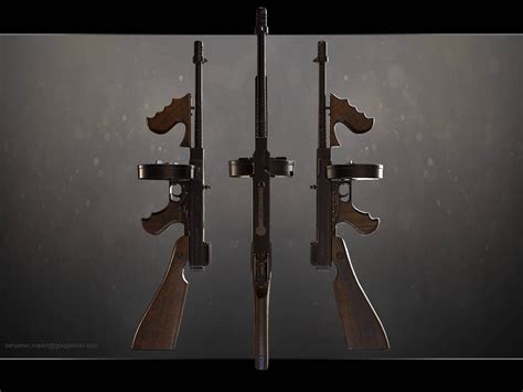 Thompson M1928A1 - 3D Model by BenMalert