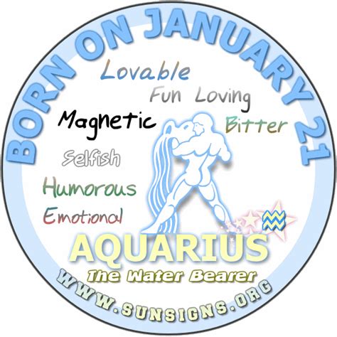 January 21 Zodiac Horoscope Birthday Personality - SunSigns.Org