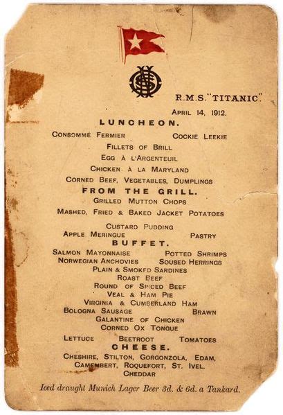 Last Dinner Served on the Titanic - Strange Ago