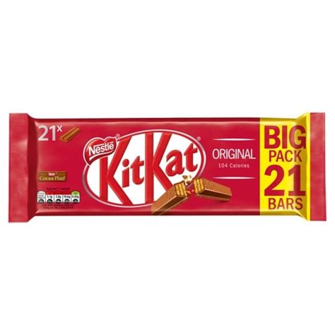 Kit Kat 2 Finger Milk Chocolate 21 Pack 434.7G - Tesco Groceries