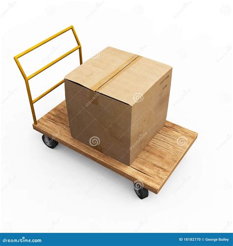 Package On Cart Stock Photo - Image: 18182770