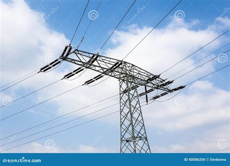 Power line stock photo. Image of grid, cable, industry - 40086206