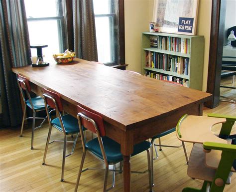 Dining room | Table built by our friend Rachael. Chairs are … | Flickr
