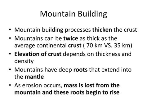 PPT - MOUNTAIN BUILDING PowerPoint Presentation, free download - ID:6665562