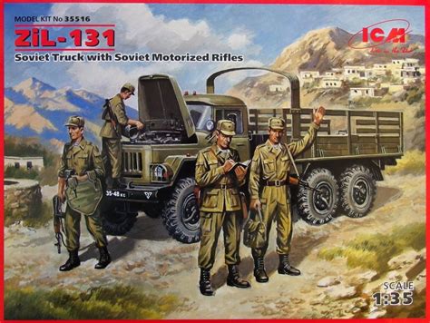 MODELIMEX Online Shop | 1/35 ZiL-131 Army Truck w/ Soviet Motorized ...