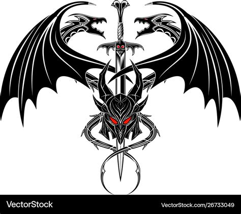 Dragon warrior 0001 Royalty Free Vector Image - VectorStock