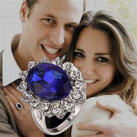 New Ladies engagement ring Princess Kate with paragraph Beautiful personality stones rings|kate ...