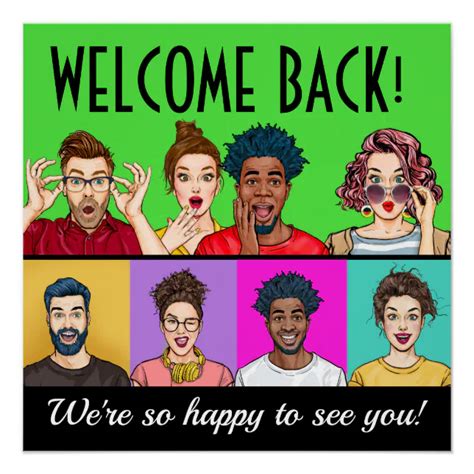 WELCOME BACK POSTER | Zazzle