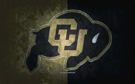 Colorado Buffaloes, dark background, American football team, Colorado Buffaloes emblem, HD ...