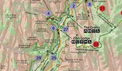 Zion National Park Map