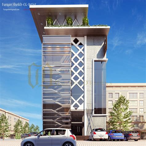 Commercial Project | Commercial design exterior, Facade architecture design, Modern architecture ...