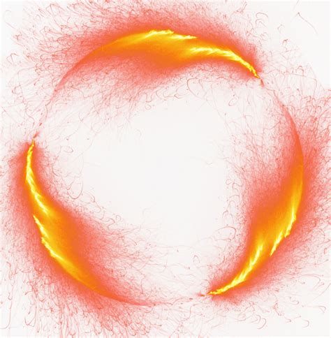 Download Transparent Burst Fire Light Flame Of Border Round - Transparent Background Ring Of ...