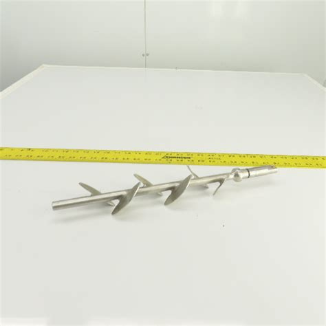 6-Blade Stainless Steel Mixer Agitator Stirrer 1/2" Shaft 17-1/2" OAL | Bullseye Industrial Sales