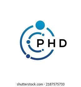 Phd Letter Technology Logo Design On Stock Vector (Royalty Free ...