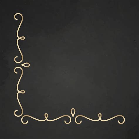 Gold scroll border, luxury vintage | Free Vector - rawpixel