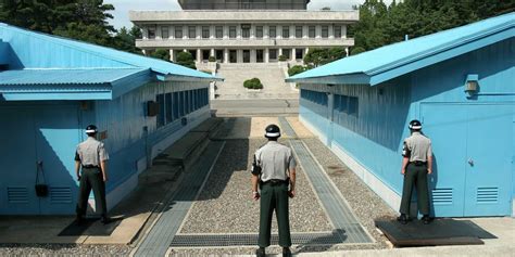 TIL that when South Korea representatives open the door at the DMZ meeting room for the North ...