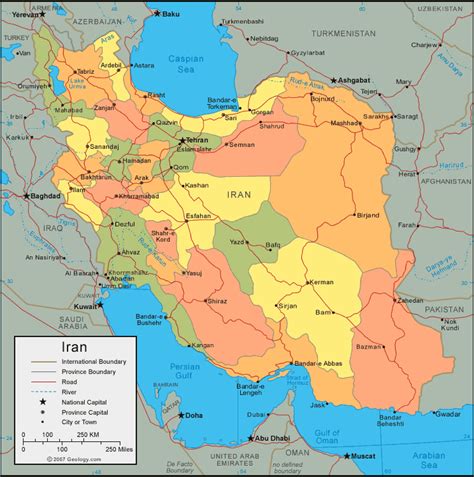 Map of Iran - Free Printable Maps