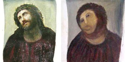 Botched Restoration Of Jesus Fresco Miraculously Saves Spanish Town ...