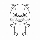 Coloring Page Cute Little Bear Book For Kids Educational  sketch template