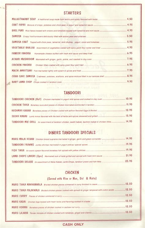 Jackson Diner Menu, 37-47 74th Street, Jackson Heights, Queens