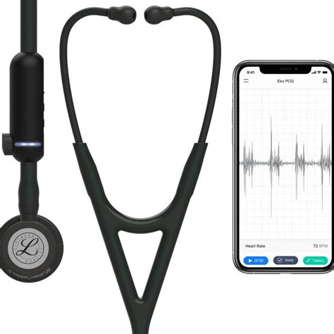 Digital stethoscope: Medical equipment used to convert acoustic sounds ...