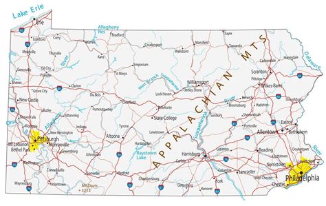 Pennsylvania County Map - GIS Geography