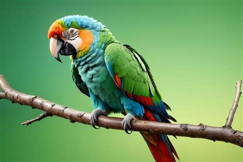 Premium Photo | Colorful parrot in pastel colors