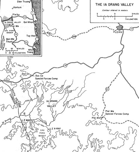 Ia Drang Valley - Battle Map