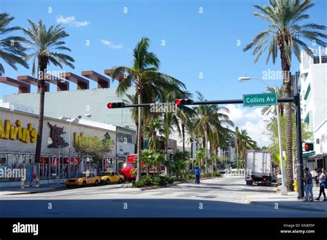 Collins Avenue, Miami, Florida, USA Stock Photo - Alamy