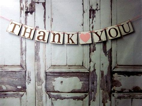 Thank You BANNERS WEDDING SIGNS Rustic Wedding Decorations Wedding ...