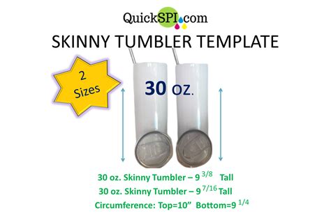 30 oz. Skinny Tumbler Template – Sublimation for Beginners