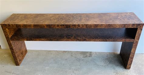 Custom Made to Order Genuine Burl Wood Console Table Modern - Etsy