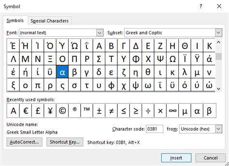 insert-symbol-dialog-box-microsoft-word-alpha-symbol - Avantix Learning