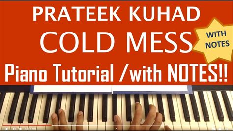 Cold/Mess - Prateek Kuhad - Keyboard Piano Tutorial - Easy Lesson Chords Notes Sheet Music - YouTube