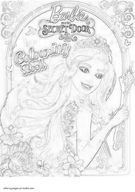 Barbie Secret Door coloring pages printable || COLORING-PAGES-PRINTABLE.COM