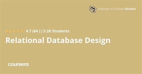 Relational Database Design - Coursya