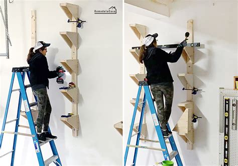 Garage Organization - DIY - Cantilever Shelves - Remodelando la Casa