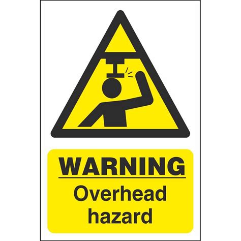 Warning Overhead Hazard Signs | Hazard Workplace Safety Signs Ireland