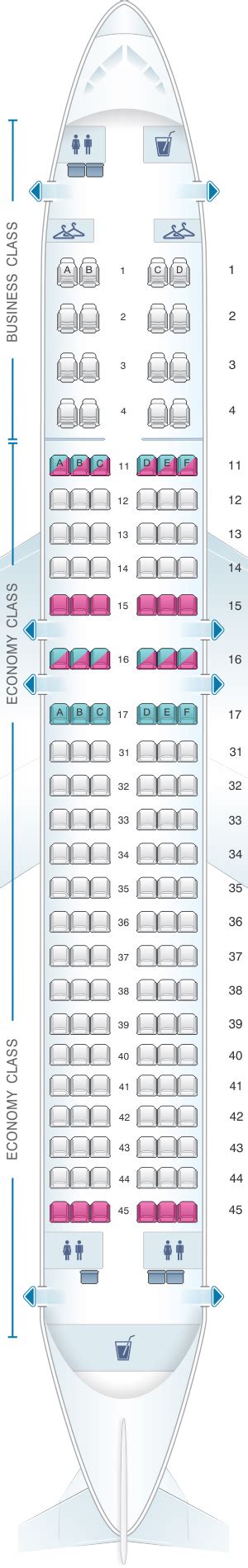 Seat Map Air Astana Airbus A320NEO | SeatMaestro