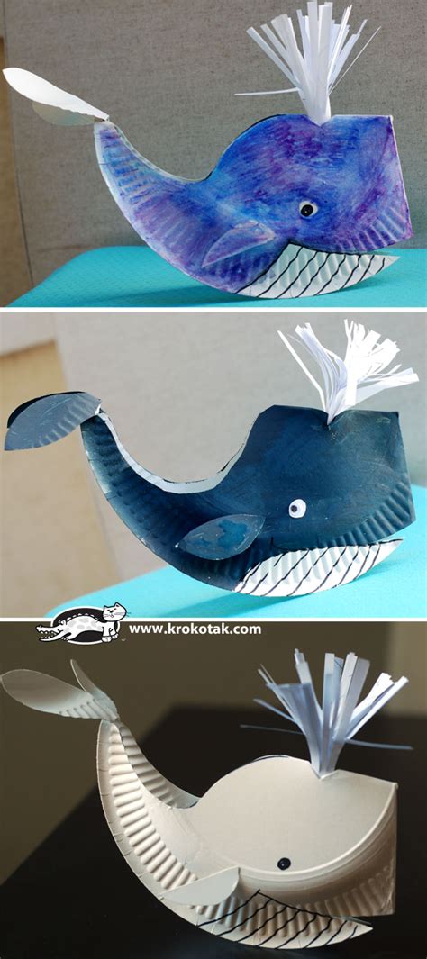 Paper Plate Whale - Fun Crafts Kids