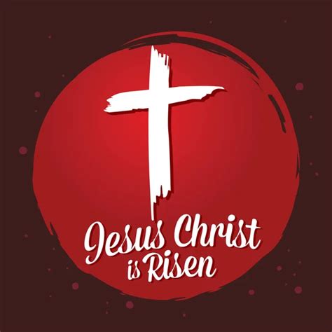 Jesus Christ is Risen Christianity Background Stock Vector Image by ...