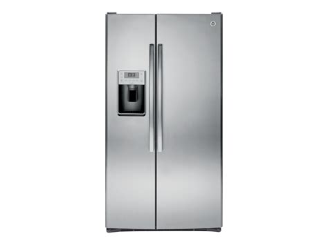 GE Profile PSS28KSHSS - Refrigerator/freezer - side-by-side with water dispenser, ice dispenser ...