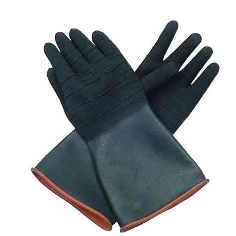 Industrial Rubber Work Gloves-14" - Mazer Wholesale, Inc.