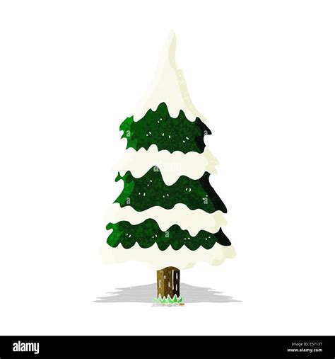 cartoon snowy tree Stock Vector Image & Art - Alamy