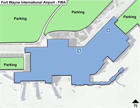 Fort Wayne FWA Airport Terminal Map