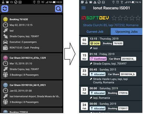 New Driver app | INSOFTDEV | Innovative Cloud Taxi Dispatch Technology